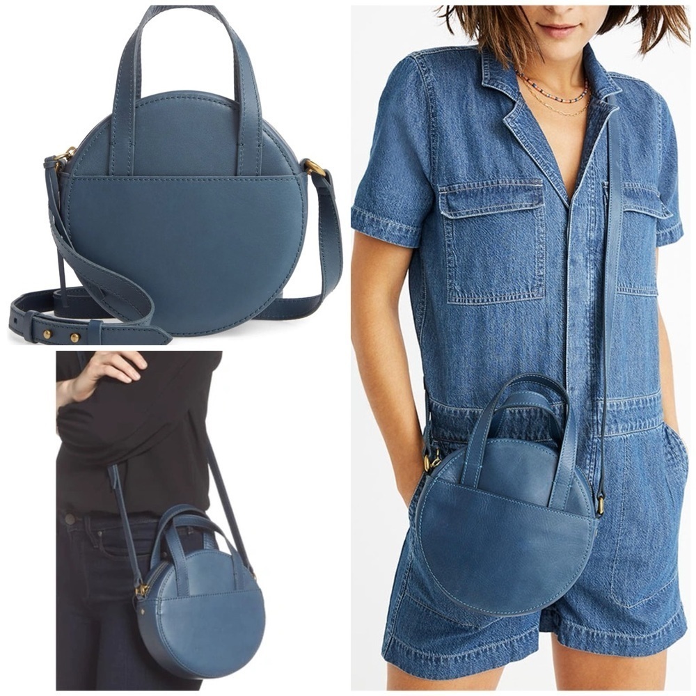 NWT Madewell The Juno Circle 100% Leather Crossbody Bag Purse